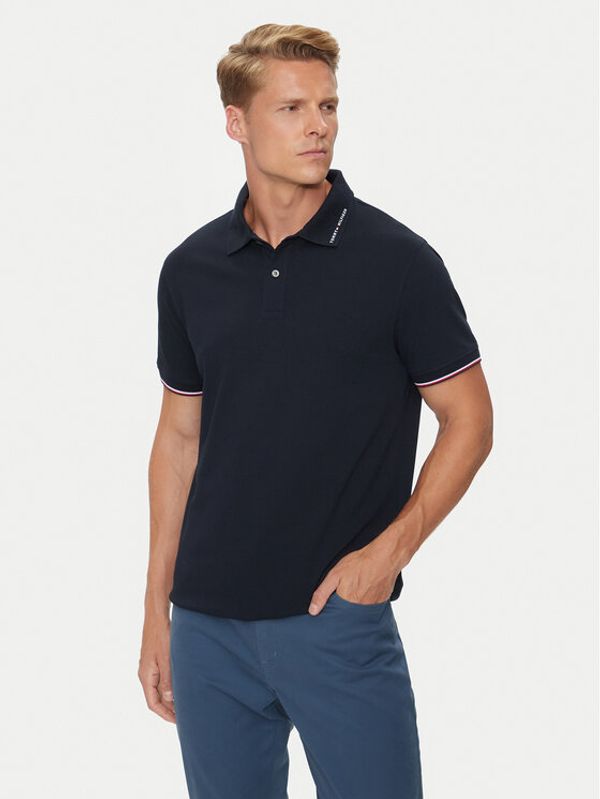 Tommy Hilfiger Tommy Hilfiger Polo majica Flag MW0MW35605 Mornarsko modra Regular Fit