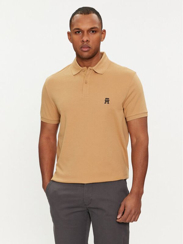 Tommy Hilfiger Tommy Hilfiger Polo majica Interlock MW0MW34783 Bež Regular Fit