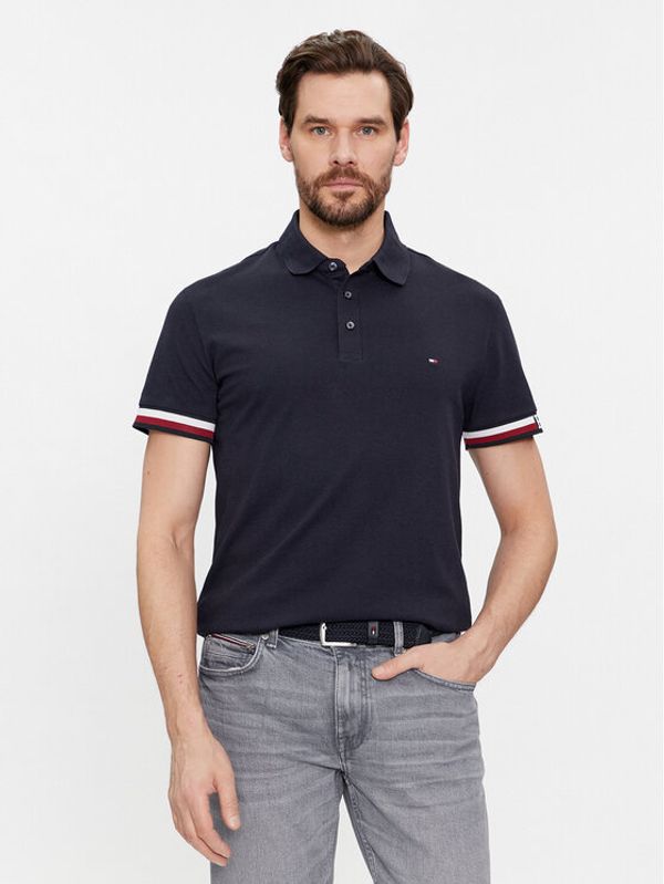 Tommy Hilfiger Tommy Hilfiger Polo majica Monotype Flag MW0MW33585 Mornarsko modra Slim Fit