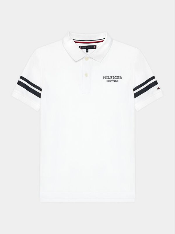 Tommy Hilfiger Tommy Hilfiger Polo majica Monotype KB0KB08882 D Bela Regular Fit