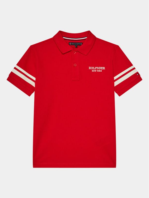 Tommy Hilfiger Tommy Hilfiger Polo majica Monotype KB0KB08882 D Rdeča Regular Fit