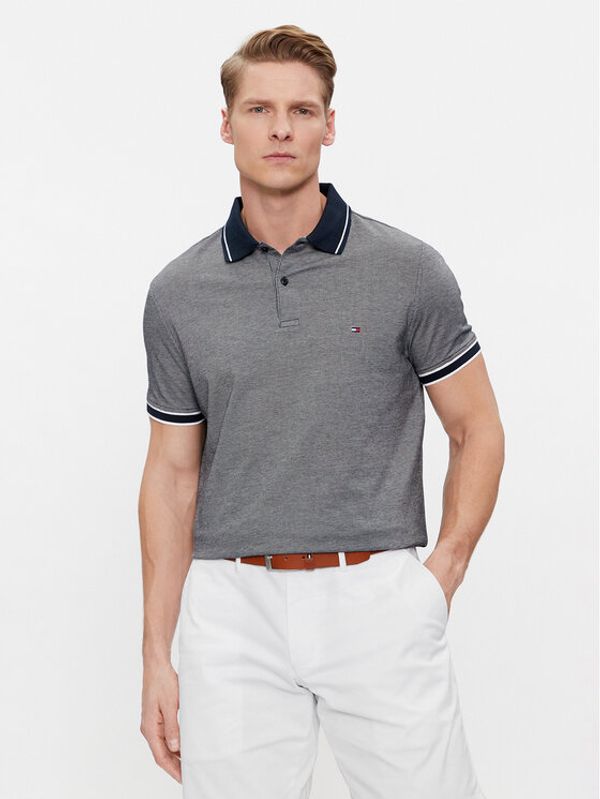 Tommy Hilfiger Tommy Hilfiger Polo majica Monotype Oxford Collar Reg Polo MW0MW34778 Siva Regular Fit