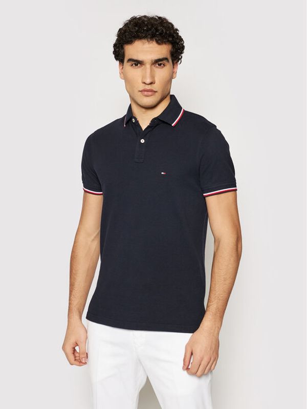 Tommy Hilfiger Tommy Hilfiger Polo majica Tipped MW0MW13080 Mornarsko modra Slim Fit