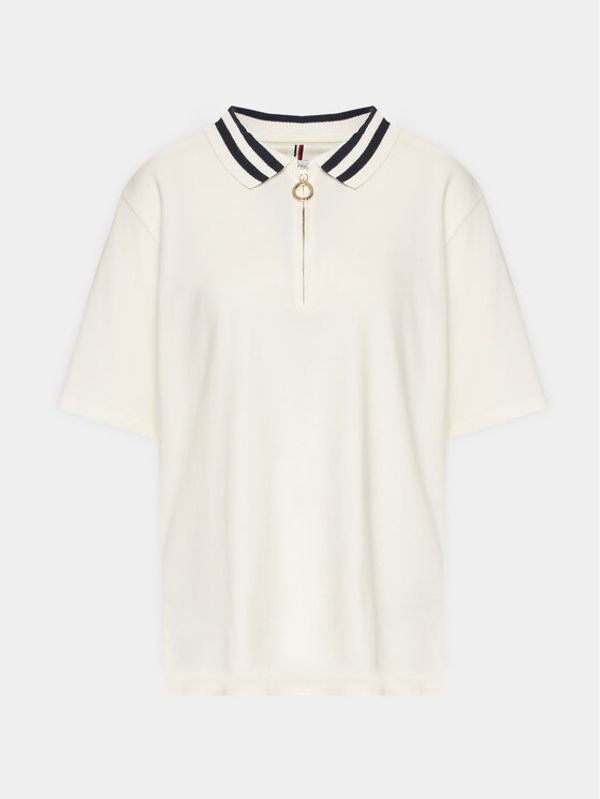 Tommy Hilfiger Tommy Hilfiger Polo majica WW0WW39277 Écru Regular Fit