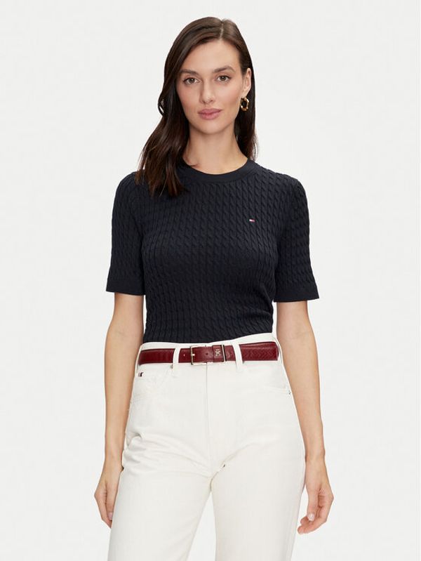 Tommy Hilfiger Tommy Hilfiger Pulover WW0WW41787 Mornarsko modra Regular Fit