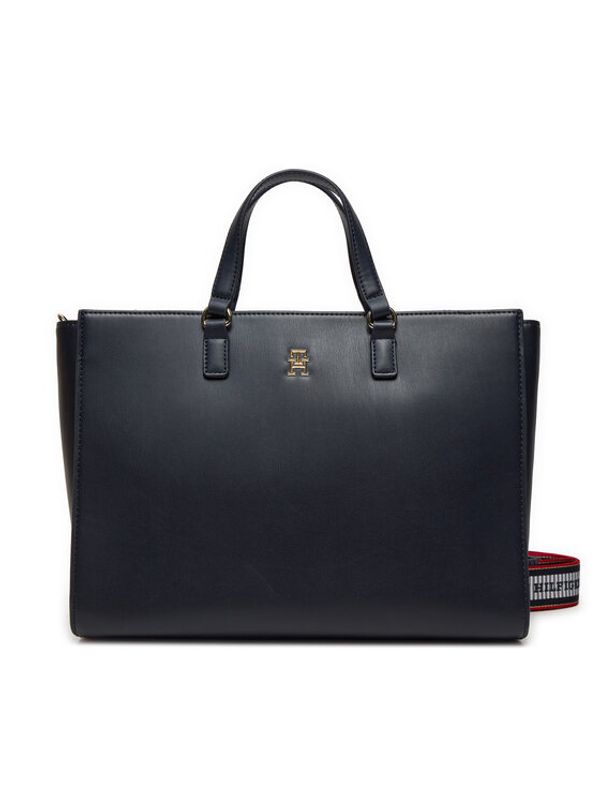 Tommy Hilfiger Tommy Hilfiger Ročna torba Fresh Satchel Corp AW0AW16684 Mornarsko modra