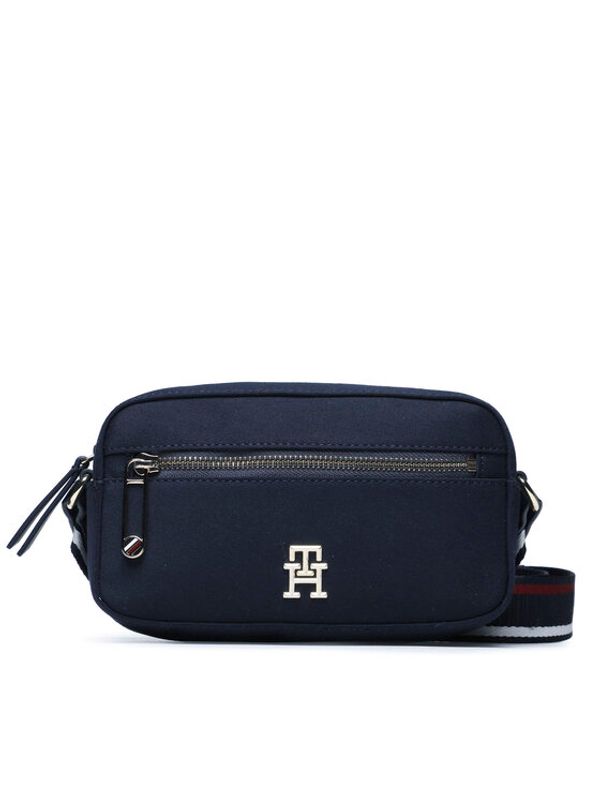 Tommy Hilfiger Tommy Hilfiger Ročna torba Iconic Tommy Camera Bag Twill AW0AW15135 Mornarsko modra