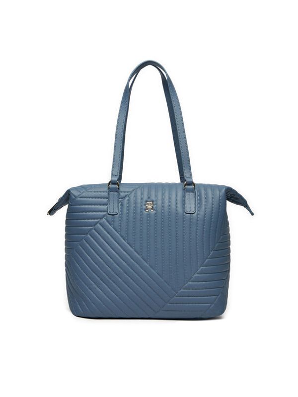 Tommy Hilfiger Tommy Hilfiger Ročna torba Poppy Reform Tote Qu AW0AW17013 Modra