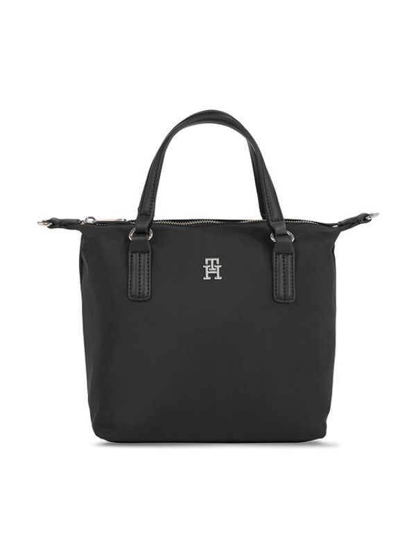 Tommy Hilfiger Tommy Hilfiger Ročna torba Poppy Th Small Tote AW0AW15640 Črna