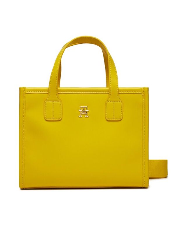 Tommy Hilfiger Tommy Hilfiger Ročna torba Th City Small Tote AW0AW15691 Rumena