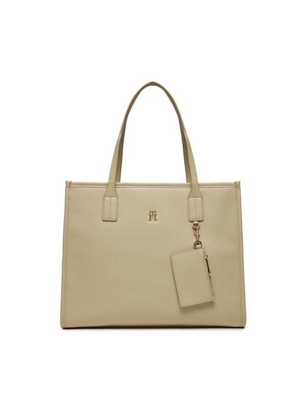 Tommy Hilfiger Tommy Hilfiger Ročna torba Th City Tote AW0AW15690 Bela