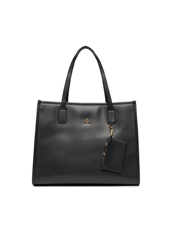 Tommy Hilfiger Tommy Hilfiger Ročna torba Th City Tote AW0AW15690 Črna