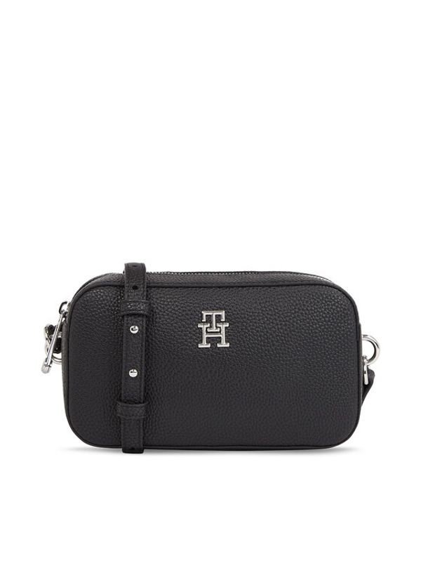 Tommy Hilfiger Tommy Hilfiger Ročna torba Th Emblem Camera Bag AW0AW15179 Črna