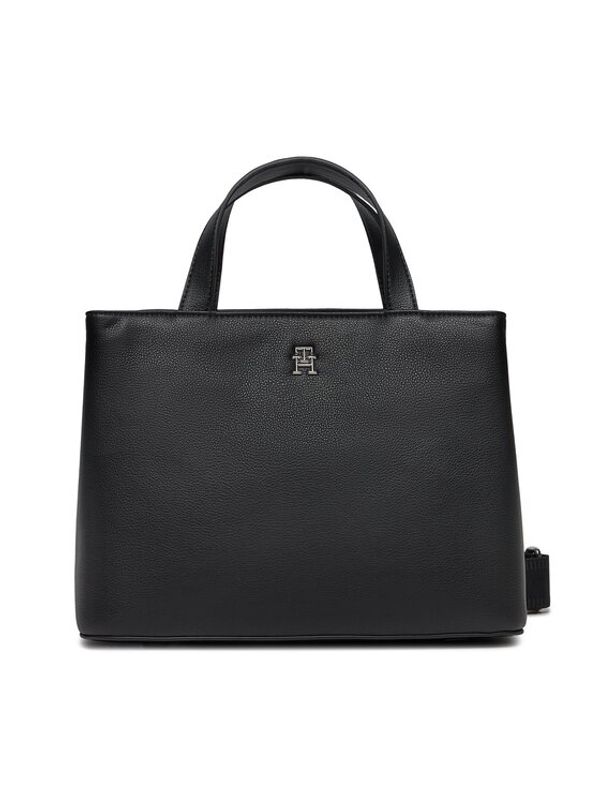 Tommy Hilfiger Tommy Hilfiger Ročna torba Th Essential Sc Satchel AW0AW15721 Črna