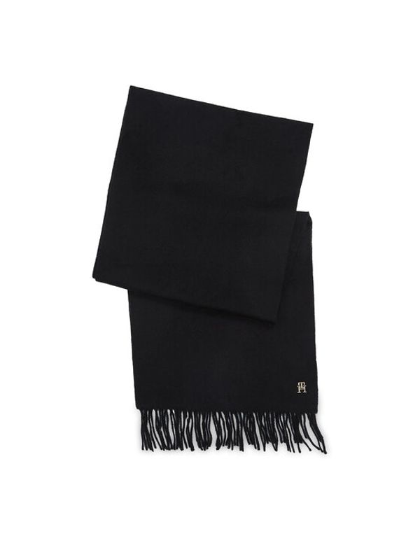 Tommy Hilfiger Tommy Hilfiger Šal Cashmere Chic Woven Scarf AW0AW15344 Črna