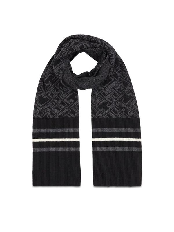 Tommy Hilfiger Tommy Hilfiger Šal Monogram Aop Scarf AM0AM12110 Črna