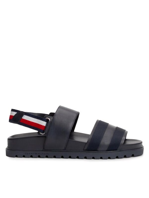 Tommy Hilfiger Tommy Hilfiger Sandali Elevated Hilfiger Strappy Sandal FM0FM05008 Mornarsko modra