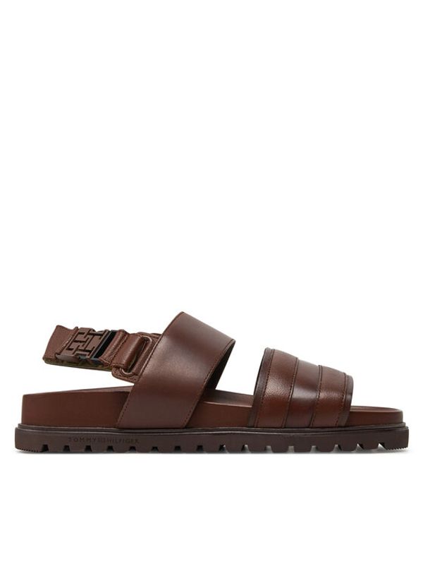 Tommy Hilfiger Tommy Hilfiger Sandali Elevated Th Buckle Lth Sandal FM0FM05007 Rjava