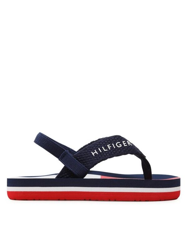 Tommy Hilfiger Tommy Hilfiger Sandali Flag Flap Flop T1B8-32917-0058 Mornarsko modra