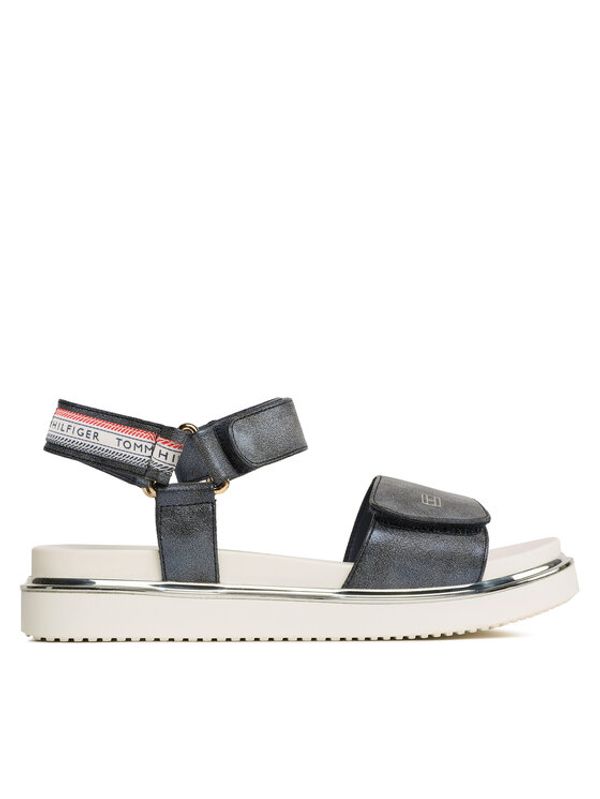 Tommy Hilfiger Tommy Hilfiger Sandali Platform Velcro Sandal T3A2-32760-0568 S Mornarsko modra