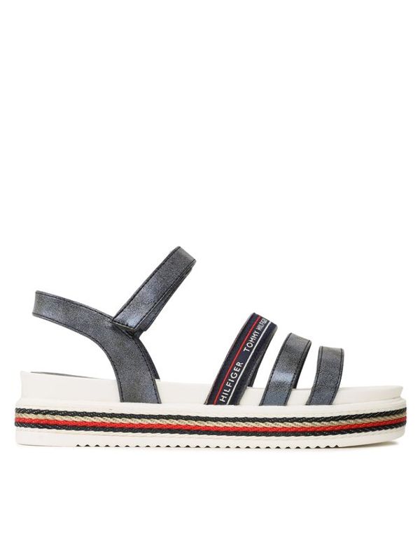 Tommy Hilfiger Tommy Hilfiger Sandali Platform Velcro Sandal T3A2-32763-0568 S Mornarsko modra