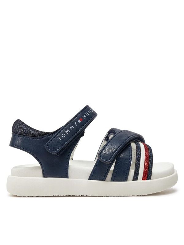 Tommy Hilfiger Tommy Hilfiger Sandali Strippes Velcro Sanadal T1A2-33234-0326 M Mornarsko modra