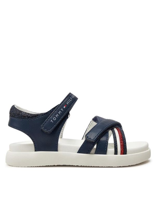 Tommy Hilfiger Tommy Hilfiger Sandali Strippes Velcro Sanadal T1A2-33234-0326 S Mornarsko modra