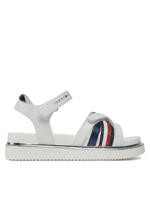 Tommy Hilfiger Tommy Hilfiger Sandali Velcro Sandal T3A2-33240-0273 M Bela