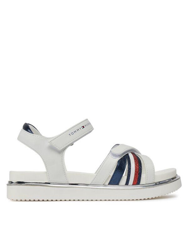 Tommy Hilfiger Tommy Hilfiger Sandali Velcro Sandal T3A2-33240-0273 S Bela