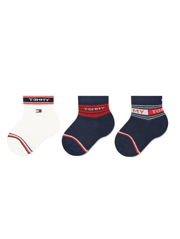 Tommy Hilfiger Tommy Hilfiger Set 3 parov otroških visokih nogavic 701220278 Pisana