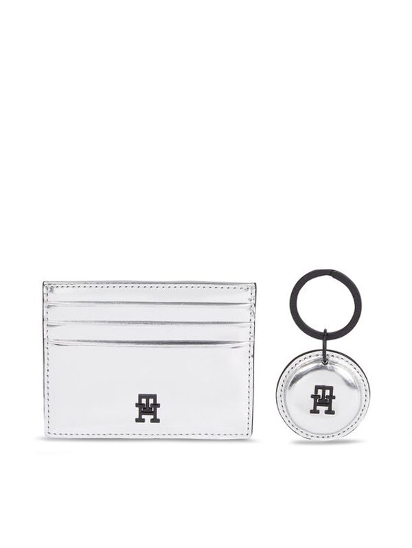 Tommy Hilfiger Tommy Hilfiger Set etui za kreditne kartice in obesek za ključe Imd Cc Holder And Key Fob AM0AM11633PE6 Siva