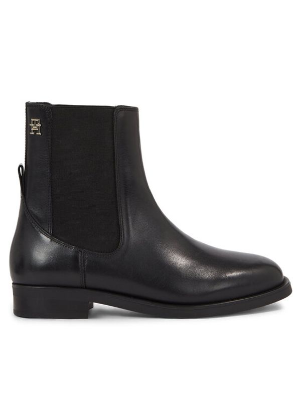 Tommy Hilfiger Tommy Hilfiger Škornji Elevated Essential Bootie FW0FW07483 Črna