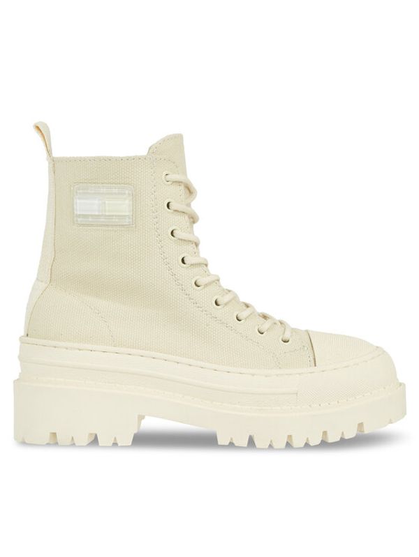 Tommy Hilfiger Tommy Hilfiger Škornji Tjw Foxing Canvas Boot EN0EN02216 Bež