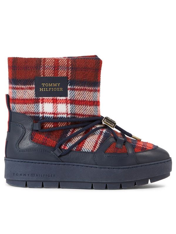 Tommy Hilfiger Tommy Hilfiger Škornji za sneg Tartan Snowboot FW0FW07612 Modra