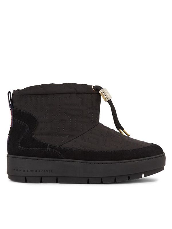 Tommy Hilfiger Tommy Hilfiger Škornji za sneg Tommy Monogram Snowboot FW0FW07637 Črna