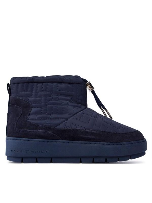 Tommy Hilfiger Tommy Hilfiger Škornji za sneg Tommy Monogram Snowboot FW0FW07637 Modra