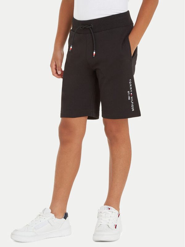 Tommy Hilfiger Tommy Hilfiger Športne kratke hlače Essential KB0KB08984 D Črna Regular Fit