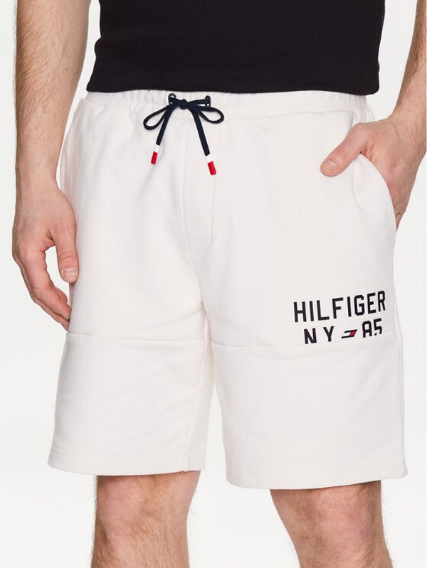 Tommy Hilfiger Tommy Hilfiger Športne kratke hlače Graphic MW0MW30413 Écru Regular Fit
