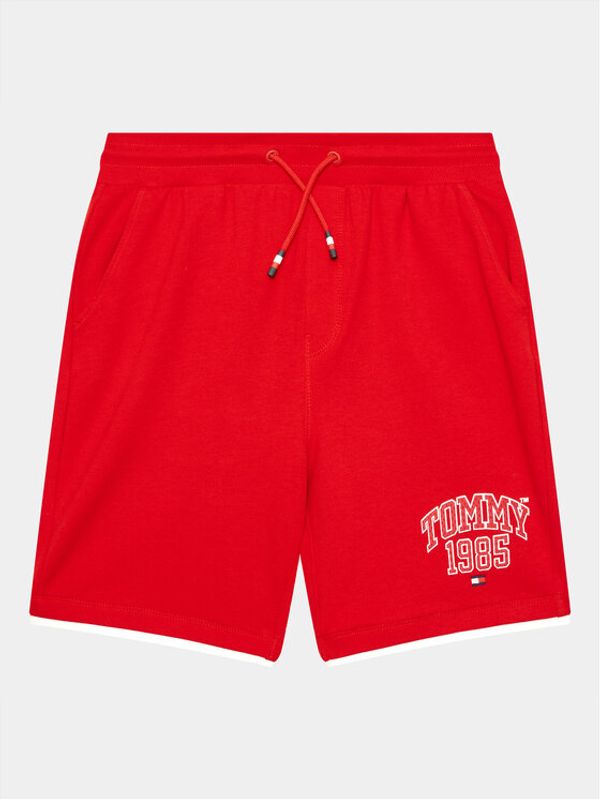 Tommy Hilfiger Tommy Hilfiger Športne kratke hlače KB0KB08118 D Rdeča Regular Fit
