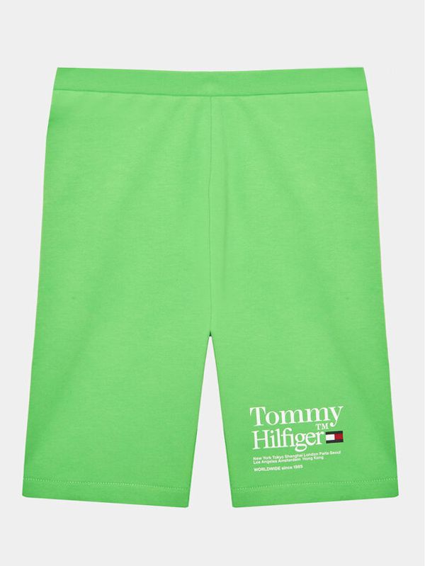 Tommy Hilfiger Tommy Hilfiger Športne kratke hlače Timeless KG0KG07253 D Zelena Slim Fit