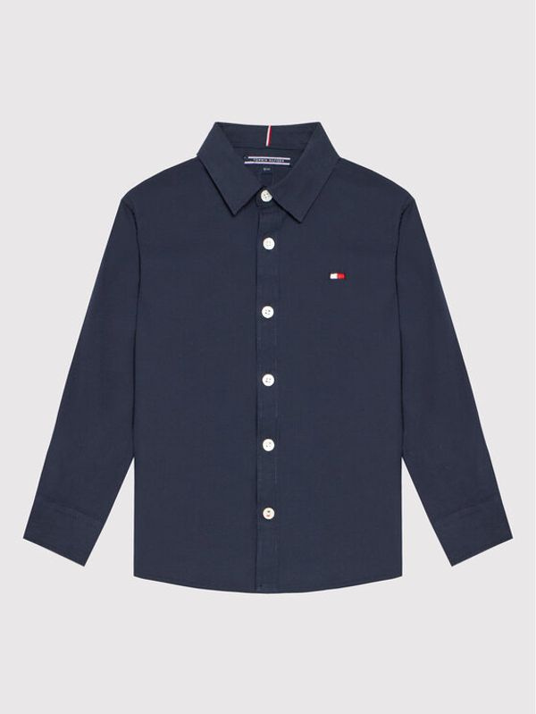 Tommy Hilfiger Tommy Hilfiger Srajca Solid Poplin KB0KB06965 M Mornarsko modra Slim Fit