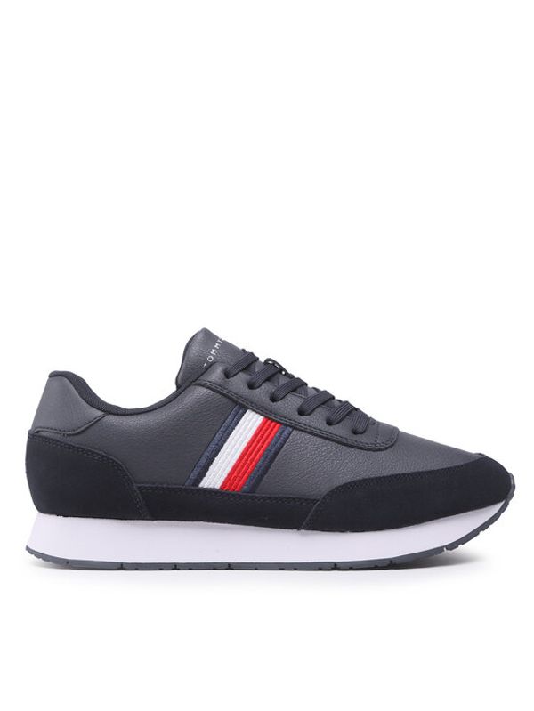 Tommy Hilfiger Tommy Hilfiger Superge Core Eva Runner Corporate Lea FM0FM04397 Mornarsko modra