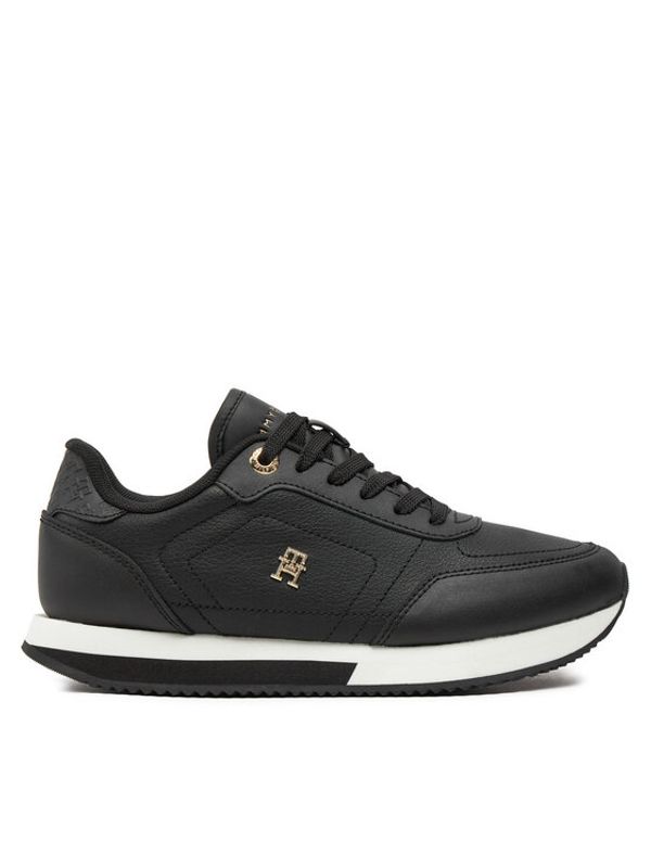 Tommy Hilfiger Tommy Hilfiger Superge Elevated Essent Runner Monogram FW0FW08285 Črna