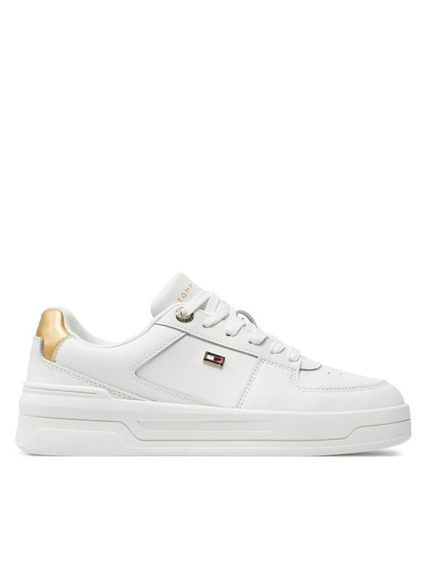 Tommy Hilfiger Tommy Hilfiger Superge Essential Basket Sneaker Gold FW0FW08076 Écru