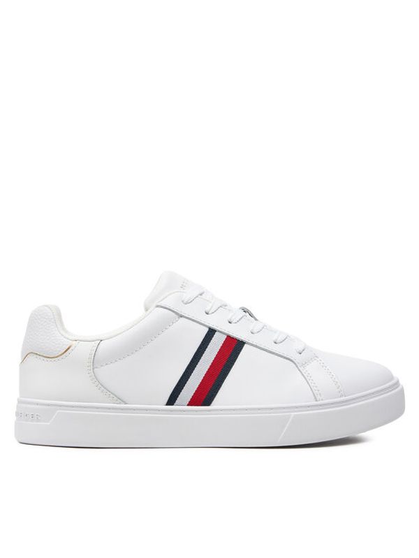 Tommy Hilfiger Tommy Hilfiger Superge Essential Court Sneaker Stripes FW0FW08001 Bela