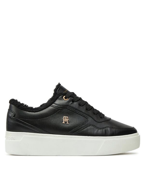 Tommy Hilfiger Tommy Hilfiger Superge Essential Platform Sneaker Fur FW0FW08349 Črna