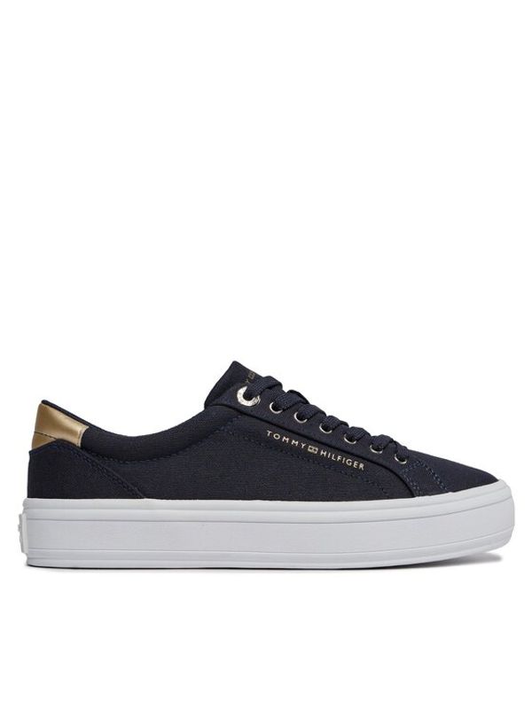 Tommy Hilfiger Tommy Hilfiger Superge Essential Vulc Canvas Sneaker FW0FW07682 Mornarsko modra