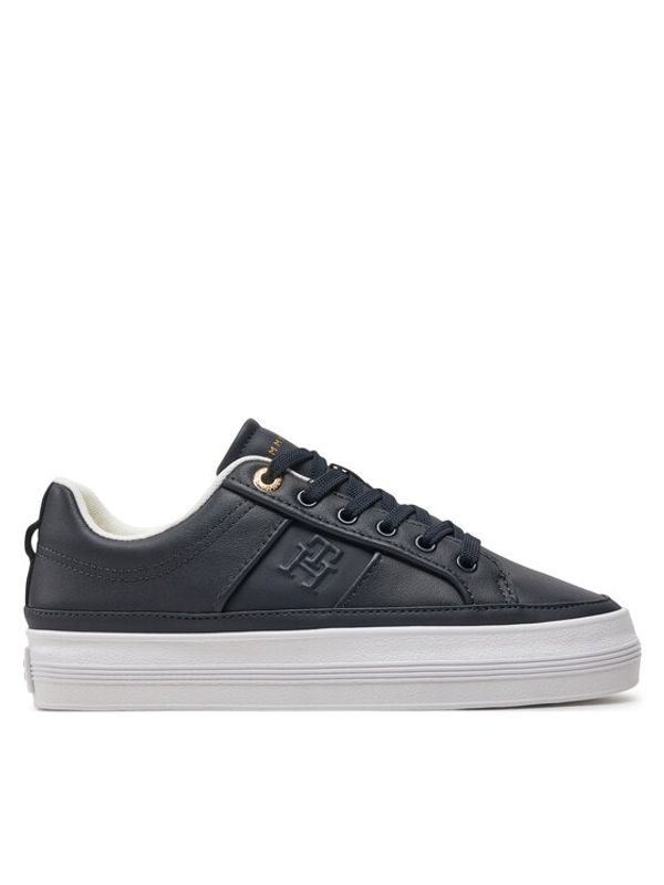 Tommy Hilfiger Tommy Hilfiger Superge Essential Vulc Sneaker Monogram FW0FW07945 Mornarsko modra