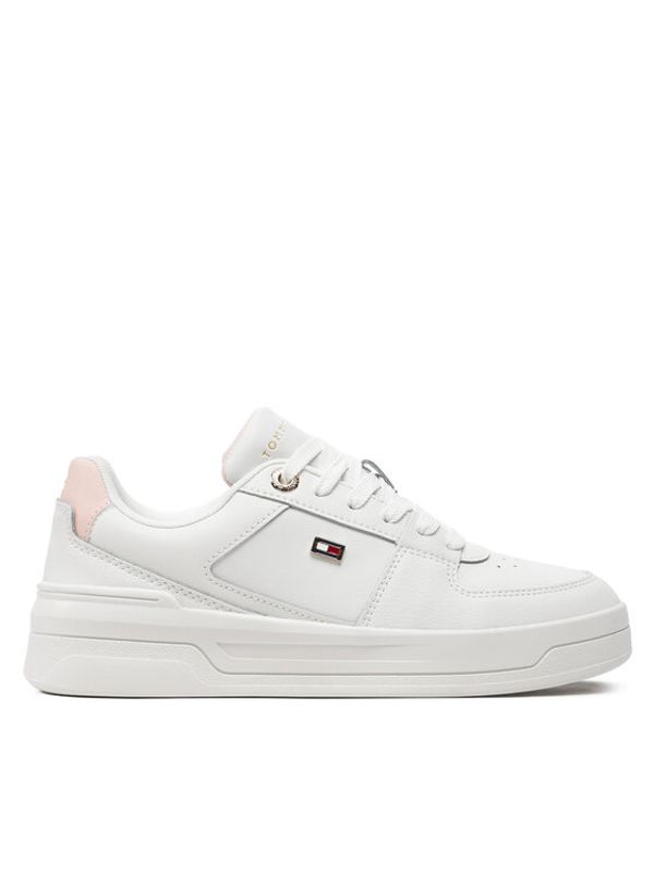 Tommy Hilfiger Tommy Hilfiger Superge Flag Basket Sneaker FW0FW08081 Écru