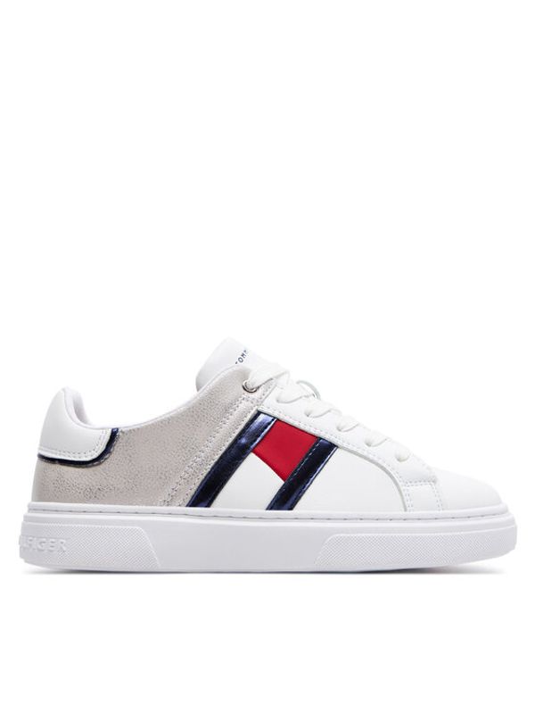 Tommy Hilfiger Tommy Hilfiger Superge Flag Low Cut Lace-Up Sneaker T3A9-33201-1355 S Bela